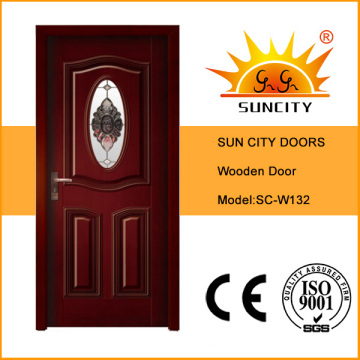 Modern Interior Wood Door with Glass Designs (SC-W132)